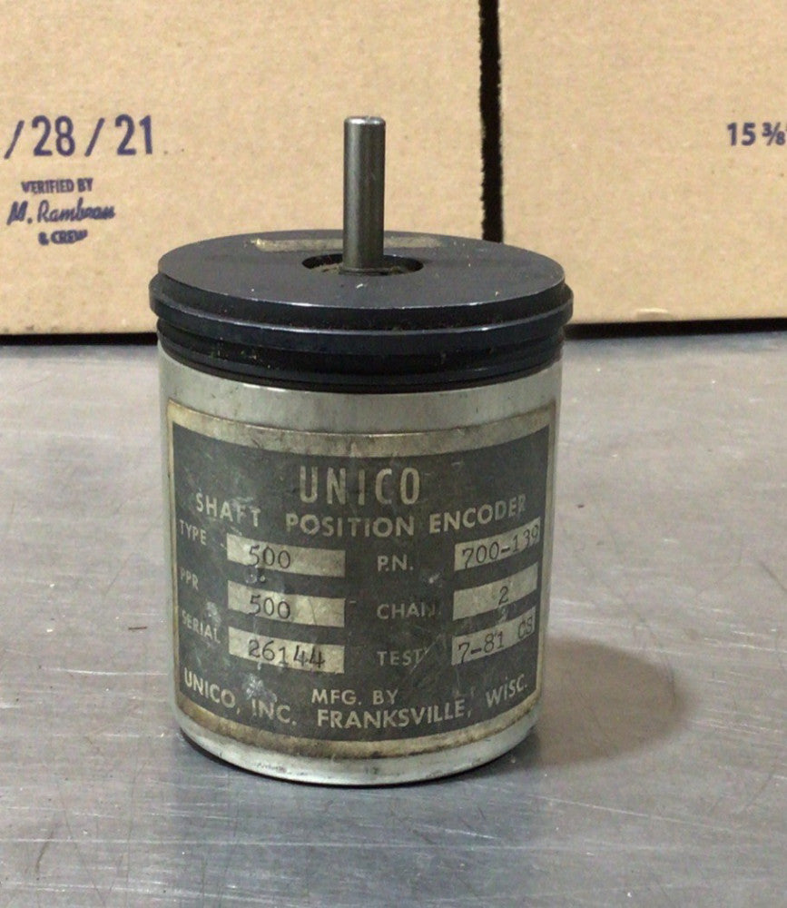 Unico 700-139 Shaft Position Encoder Type 500 26144