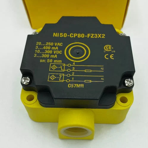 TURCK NI50-CP80-FZ3X2 Nonembeddable Rectangular Inductive Proximity Sensor 2Wire
