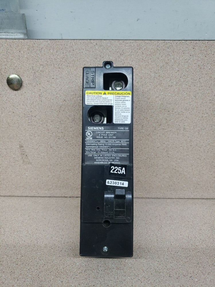 SIEMENS QS2225 NN 225A 2P 240V NEW