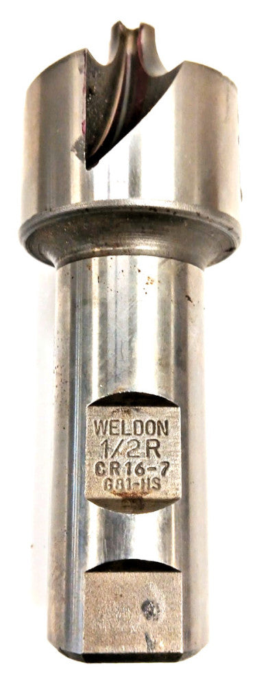WELDON 1/2 RADIUS CORNER ROUNDING ENDMILL 4 FLUTE HS 1-1/2 MILL DIA OAL 4"