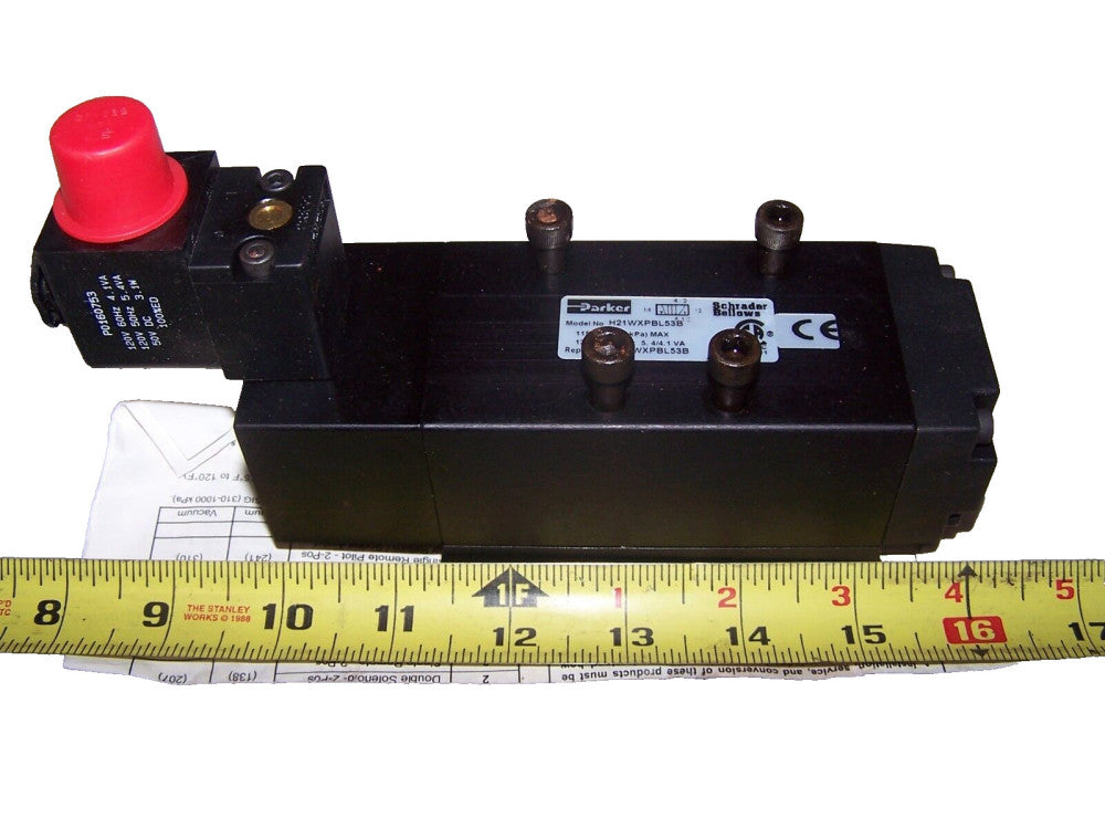 NEW PARKER PNEUMATIC SOLENOID VALVE 120 VOLT 115 PSI  MODEL H21WXPBL53B