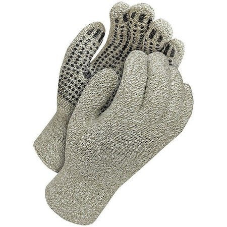 Bdg 80-9-2002-L Cold Weather Gloves, Pvc Dots Palm, Gray, L