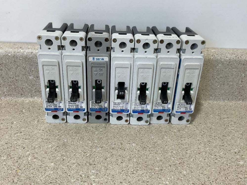Westinghouse EHD1020 1P 20A NEW (Lot of 7)