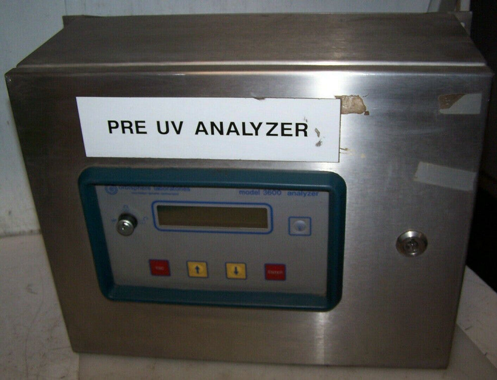 ORBISPHERE LABORATORIES OXYGEN HYDROGEN OZONE ANALYZER 3600 WITH SS ENCLOSURE 