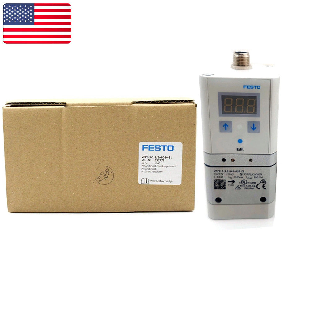 One Brand New FESTO VPPE-3-1-1/8-6-010-E1 557772 Proportional Valve - US Stock