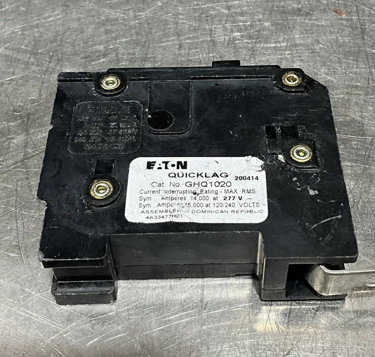 Eaton  GHQ1020 1P 20A 277V Circuit Breaker Quicklag Nos Surplus