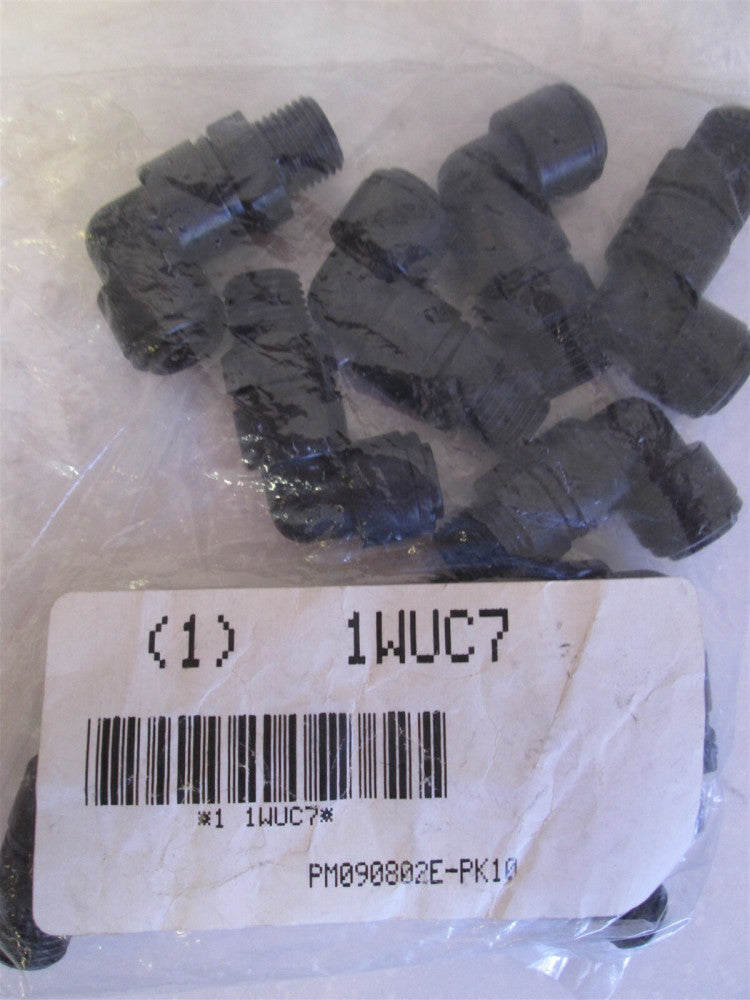 Lot of 10 John Guest 8mm x 1/4" Tube x Male BSPT 90 Degrees Swivel Elbow NEW