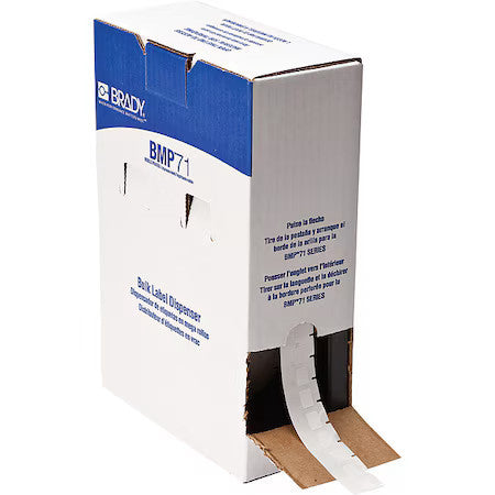 Brady Bm-11-427 Label,1/2 In W,Clear; White