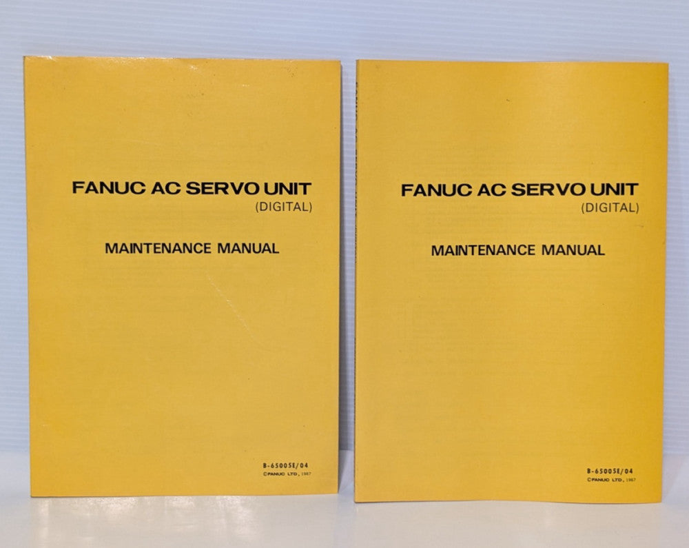 Lot of 2: Fanuc B-65005E/04 Digital AC Servo Unit Maintenance Manuals (1989)