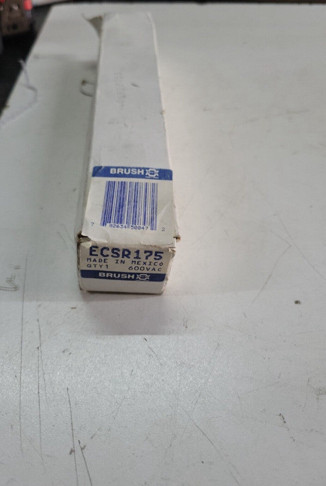 BUSSMANN BRUSH ECSR 175A 600V TIME-DELAY, DUAL ELEMENT ONE-TIME FUSE NOS