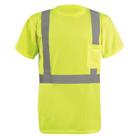 Occunomix Lux-Ssetp2b-Yl Men's T-Shirt, Polyester, Yellow, L