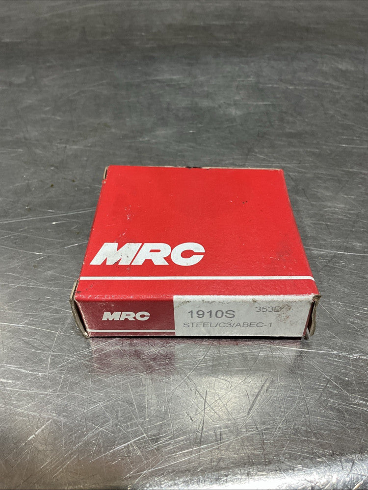 MRC 1910S Single Row Radial Steel Bearing, NOS