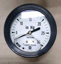 U.S. Gauge 4" Liquid Filled 1/4" NPT Brass Lower 0-1000 PSI Gauge G25