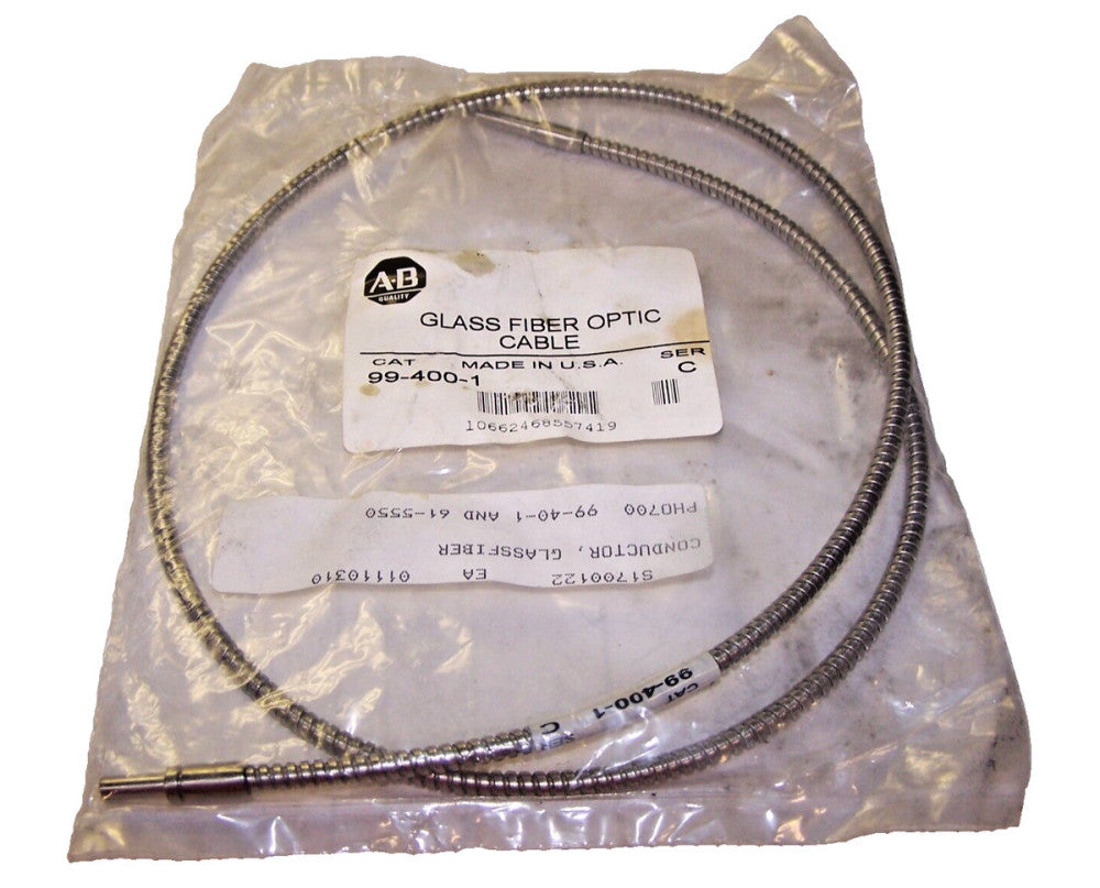NEW ALLEN BRADLEY GLASS FIBER OPTIC CABLE  99-400-1 SERIES C