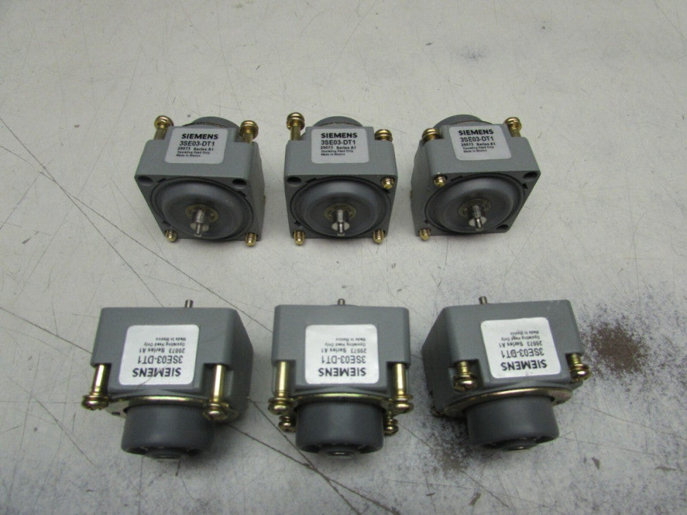 LOT OF 6QTY SIEMENS 3SE03-DT1 LIMIT SWITCH OPERATOR HEAD TOP PLUNGER NEW NO BOX 
