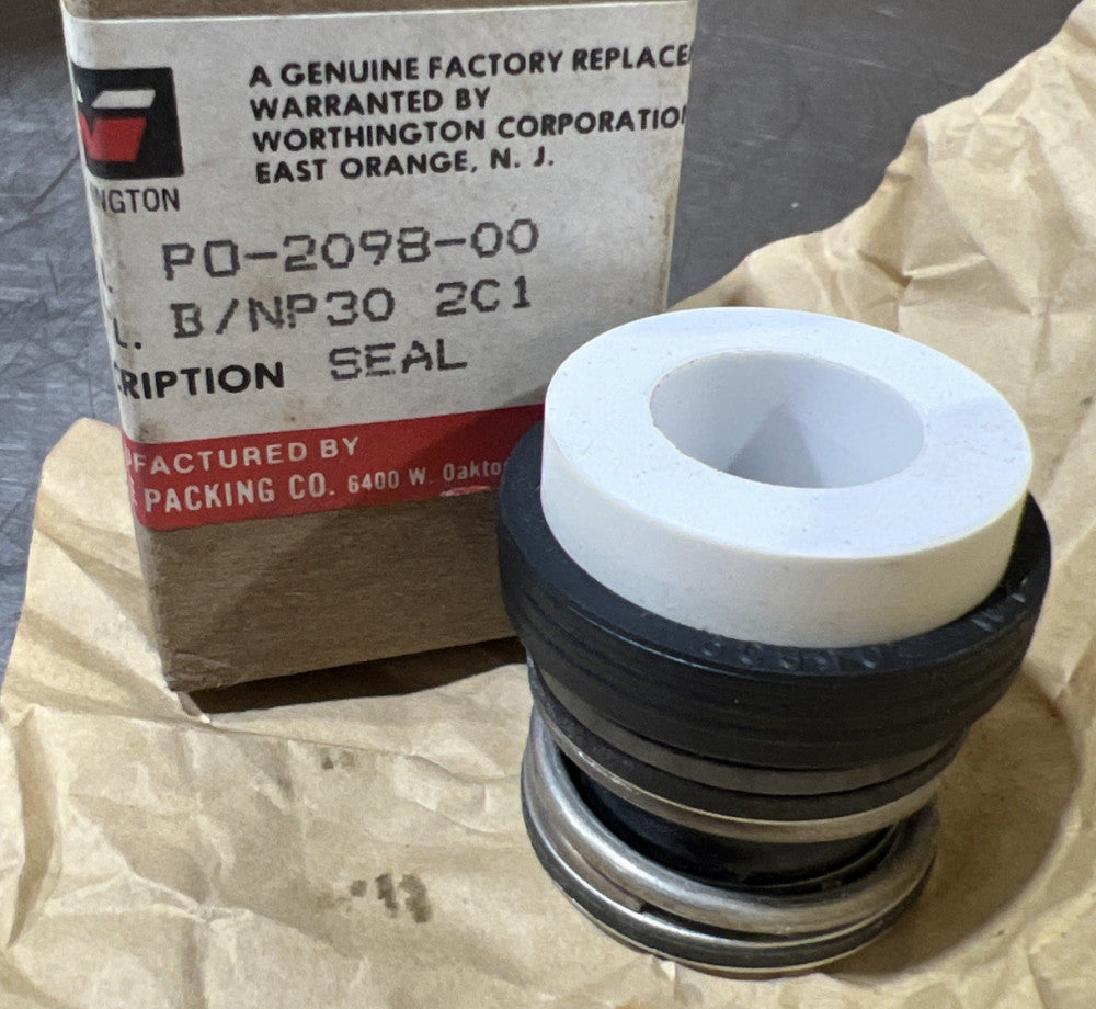 WORTHINGTON PO-2098-00 MECHANICAL SEAL Nos Surplus