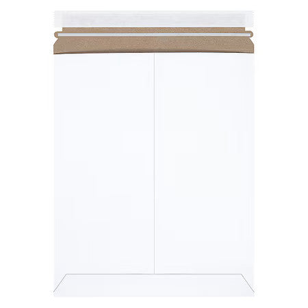 Stayflats Rm3ss Self-Seal Flat Mailers, 11" X 13 1/2", White, Pk100