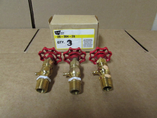 3QTY - APOLLO, 26-304-28, 3/4" BRASS VALVES, NIB! MAKE OFFER!!