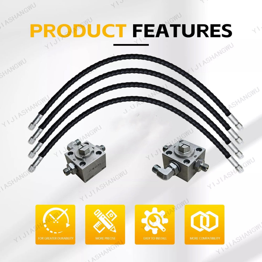 2 Three Way Diverter Valves Excavator for 1-2 ton Chinese Mini Excavator