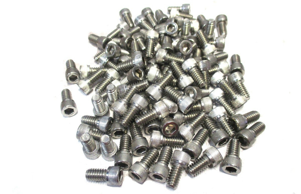 NEW 198619 1/4-20 UNC 1/2" OAL 3/16" Hex Socket Cap Screw - Lot of 100