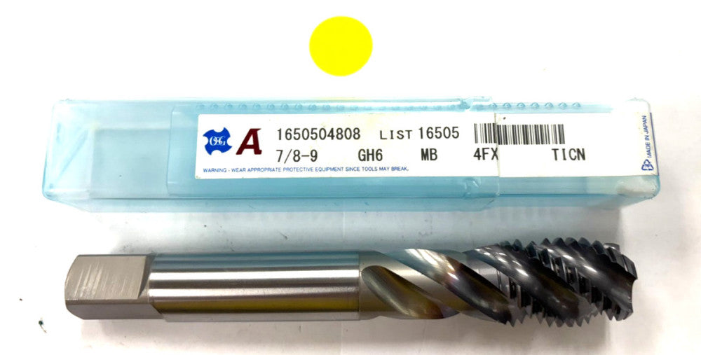 OSG 1650504808 SPIRAL FLUTE PLUG TAP 7/8-9
