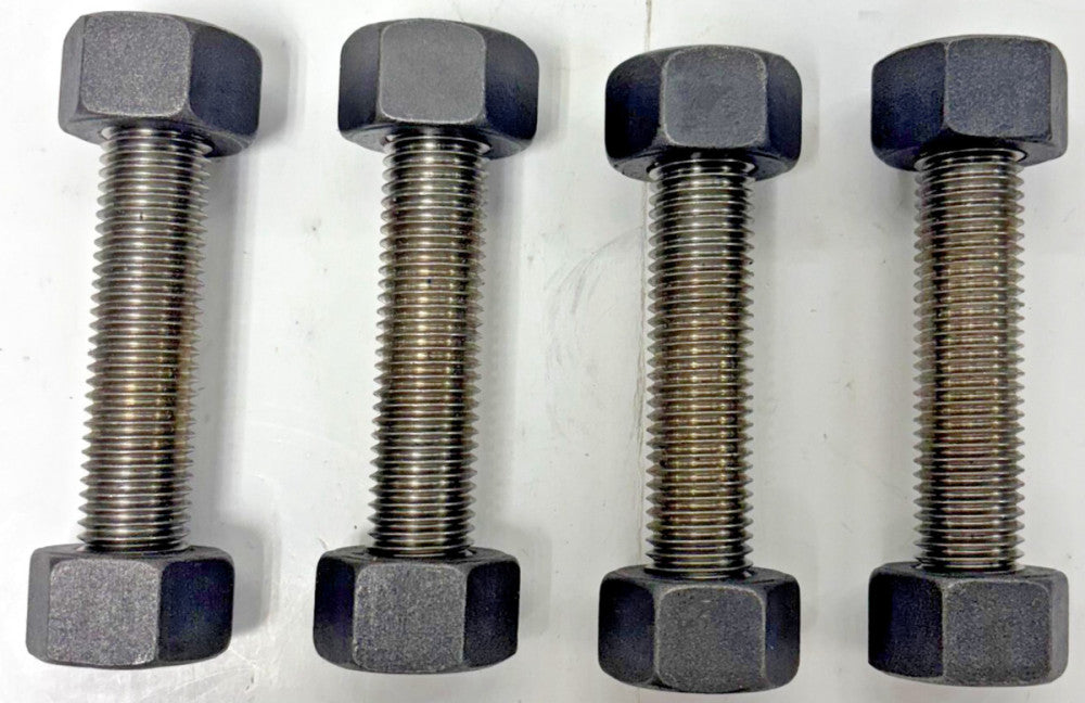 LSF B8M STUD WITH 2 THE 8M HEX NUTS, STAINLESS STEEL, 3/4"-9