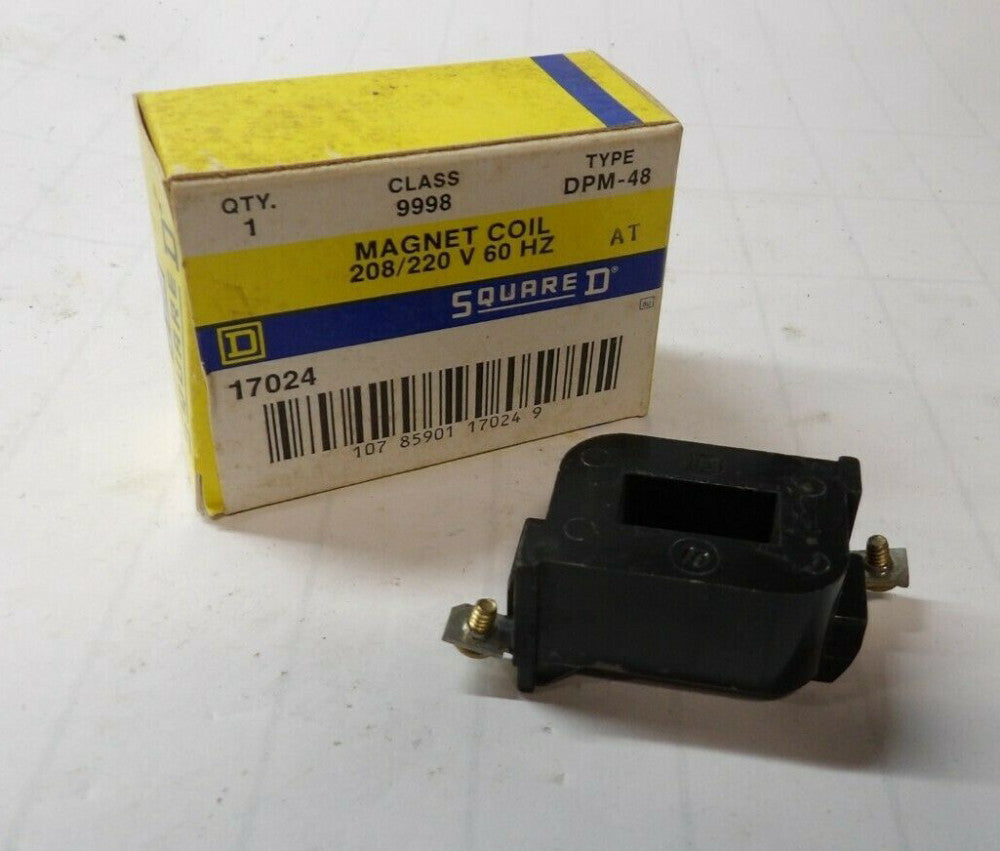 NEW SQUARE D 208 / 220 VAC 60 Hz LIGHTING CONTACTOR MAGNET COIL 9998 DPM-48