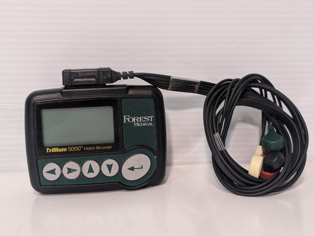 Forest Medical Trillium 5000  Ambulatory ECG (Holter) Recorder w Carrying Case