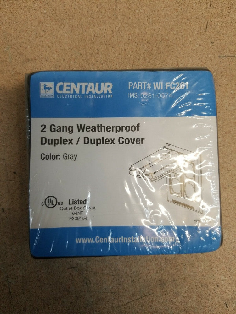 LOT O 11 FC-261 TWO GANG COVER FOR TWO DUPLEX RECEPTACLES