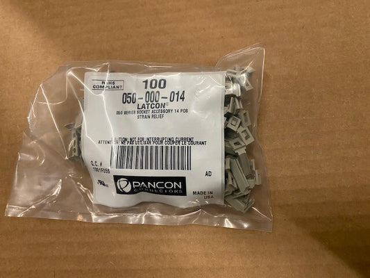 100 Pack -Pancon Corp 050-000-014 Latcon 050 Series Strain Relief Bracket 14 POS