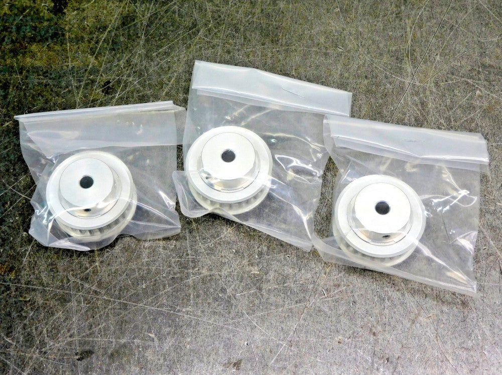 SDP/SI 6 A25-024DF0908 Aluminum Timing Belt Pulley 24 Groove 1" DIA Lot of Three