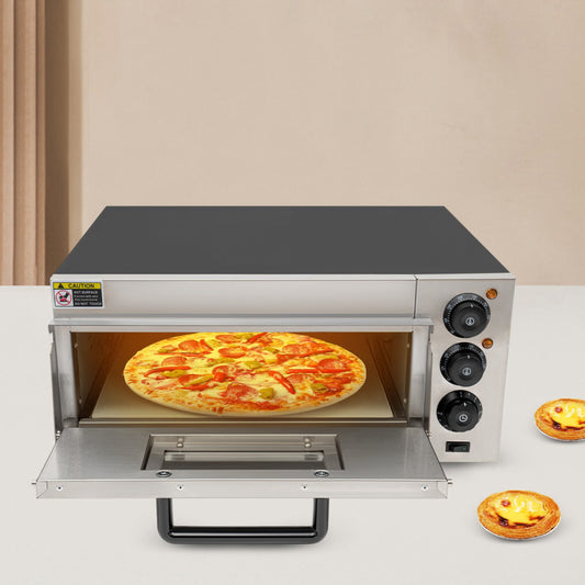 5.28gal Electric Countertop Pizza Oven 1.8kW Commercial Rectangular Pizza Oven