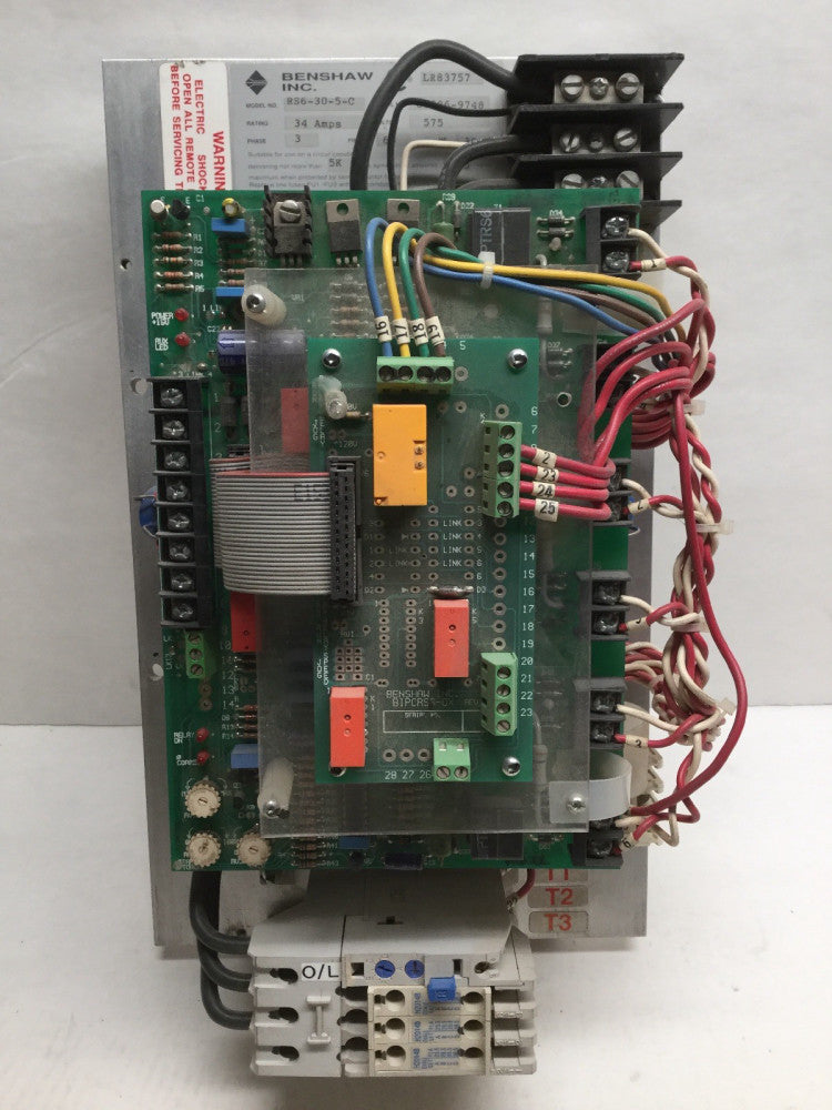 Benshaw RS6-30-5-C Motor Drive Control 34 Amps 575 Volts 3 Phase 30 HP