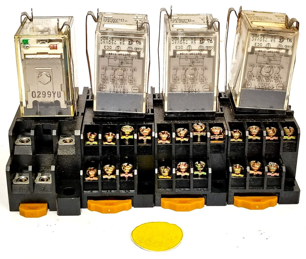 OMRON RELAY MY4N-D2 24VDC ***LOT OF 4***