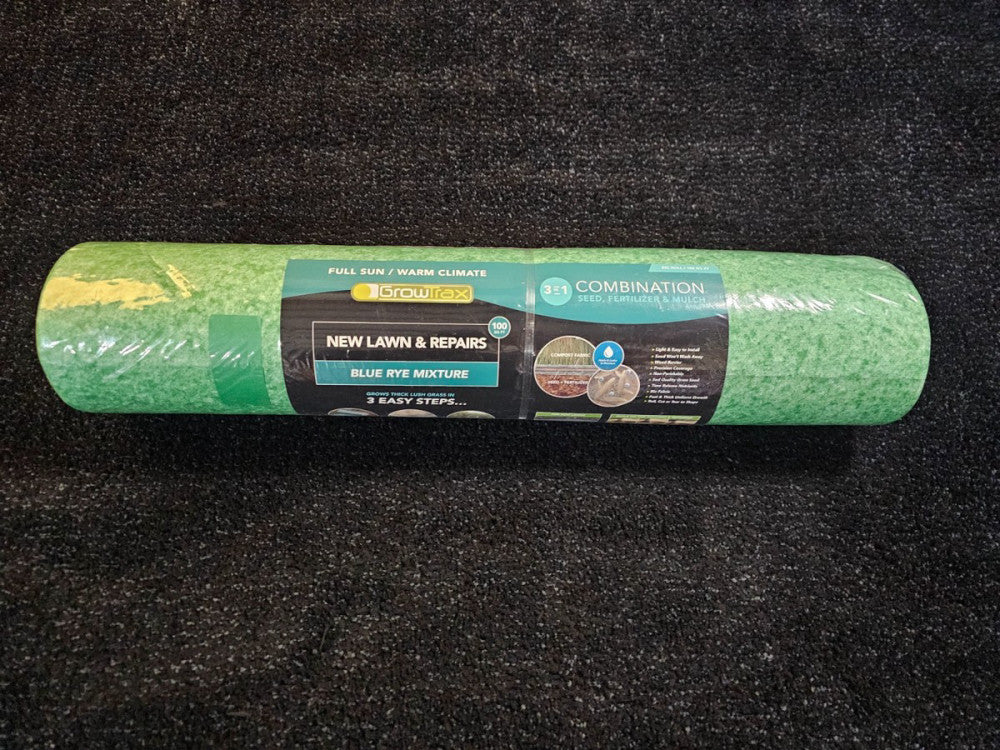 Growtrax 813 100 square ft. Big Roll Kentucky Rye & Blue Mix Grass Seed Roll
