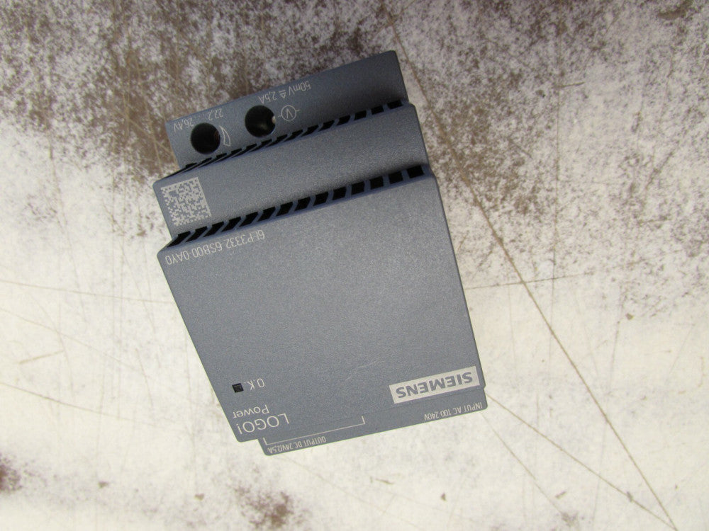 SIEMENS LOGO!POWER 6EP3332-6SB00-0AY0 POWER SUPPLY 24VDC 2.5A XLNT USED TAKEOUT