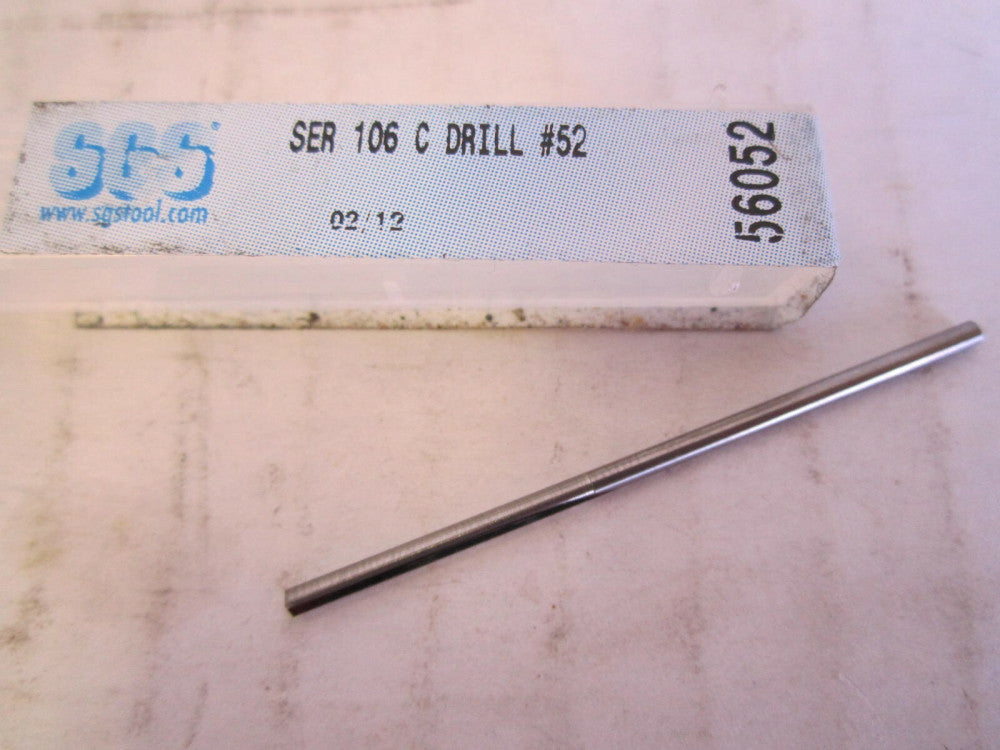 SGS (56052) #52 11/16" x 1-11/16 Straight-Flute Drill Bit