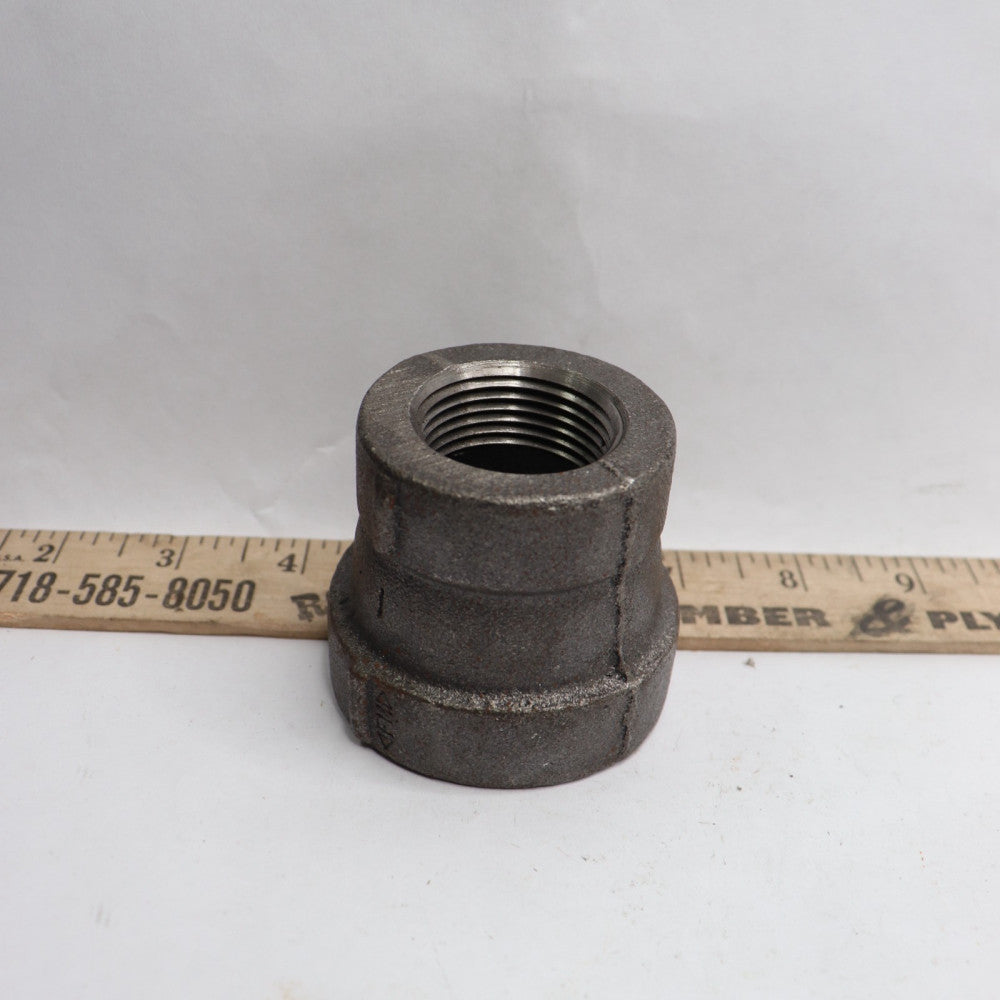 Threaded Eccentric Reducer Cast Iron Black # 125 1-1/4" x 1" NPT