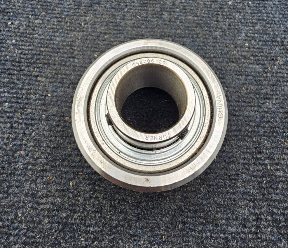 (QTY 2) Turner CSB206-20: 1-1/4" Bore Insert Bearing With Screw Lock 1-1/4"x62mm