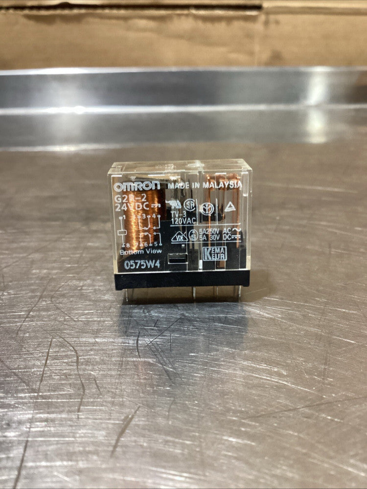 Omron G2R-2 0575W4 General Purpose Relay 24VDC, 5A 250V AC, 5A 30V DC, NOS