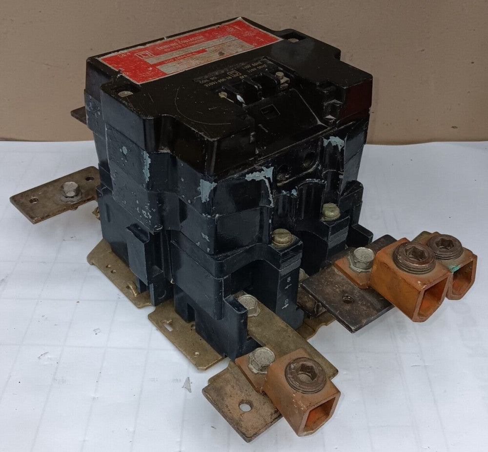 SQUARE D 200 AMP LIGHTING CONTACTOR 3 POLE 600 VAC 120V COIL 8903SV02