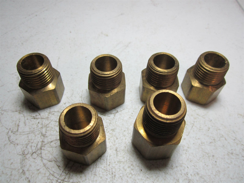 Coilhose Pneumatics (C0808) 1/2" FPT x 1/2" MPT Hex Adapter - Pack of 6