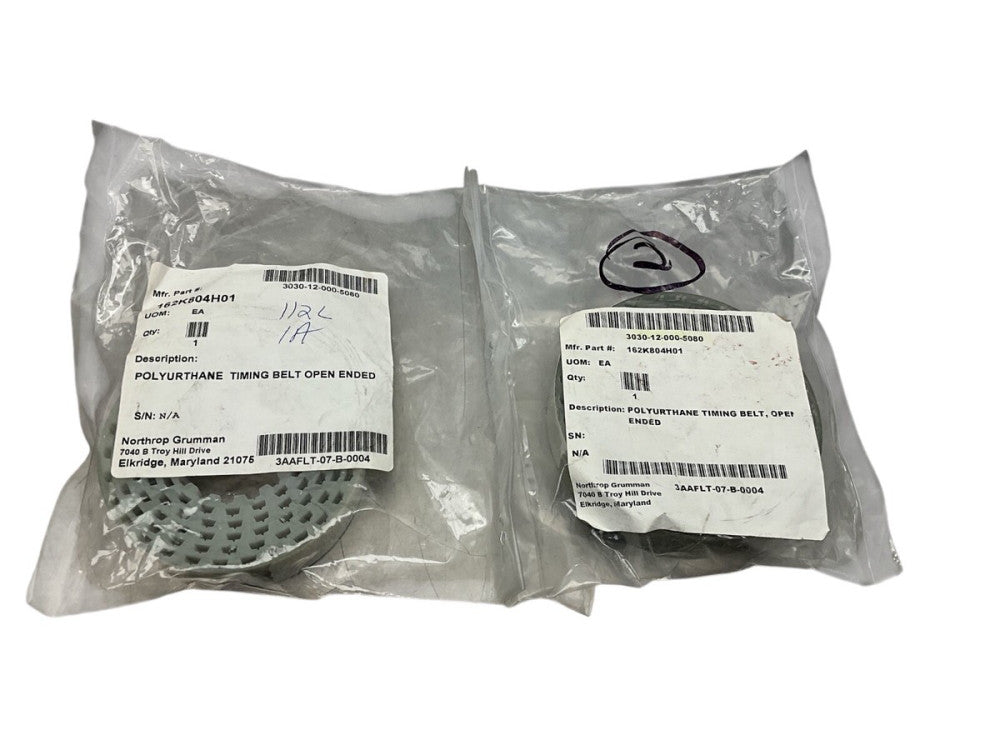 Pack 2 Polyurethane Timing Belt 162K804H01 Northrop Grumman