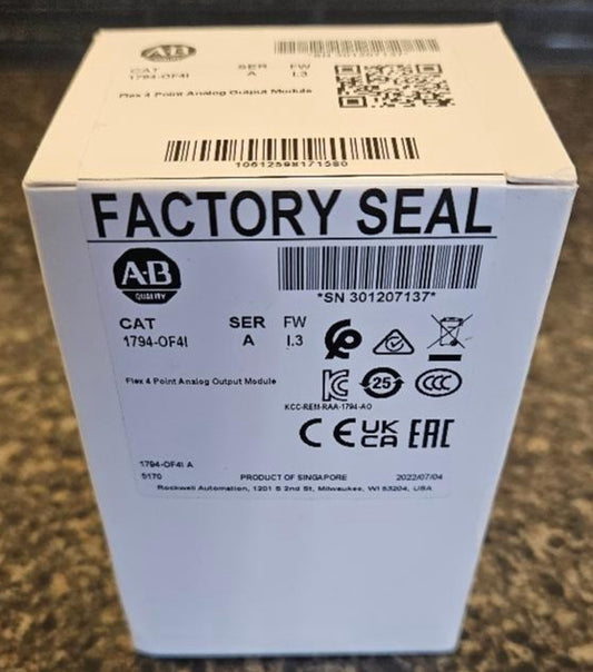 1794-OF4I ALLEN BRADLEY Flex 4 Point Analog Output Module (New Factory Sealed)