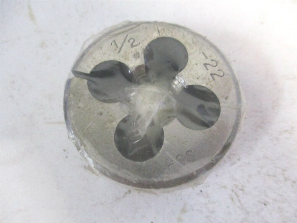 1/2"-22 High Speed Steel Round Adjustable Screw Die