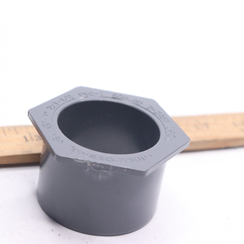 Nibco Flush Socket Reducer Bushing PVC Schedule 40 2" x 1-1/2" D-2467