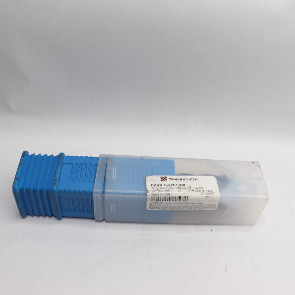 Niagara Cutter End Mill Altin Carb Solid Carbide 1x1x3-1/8x6