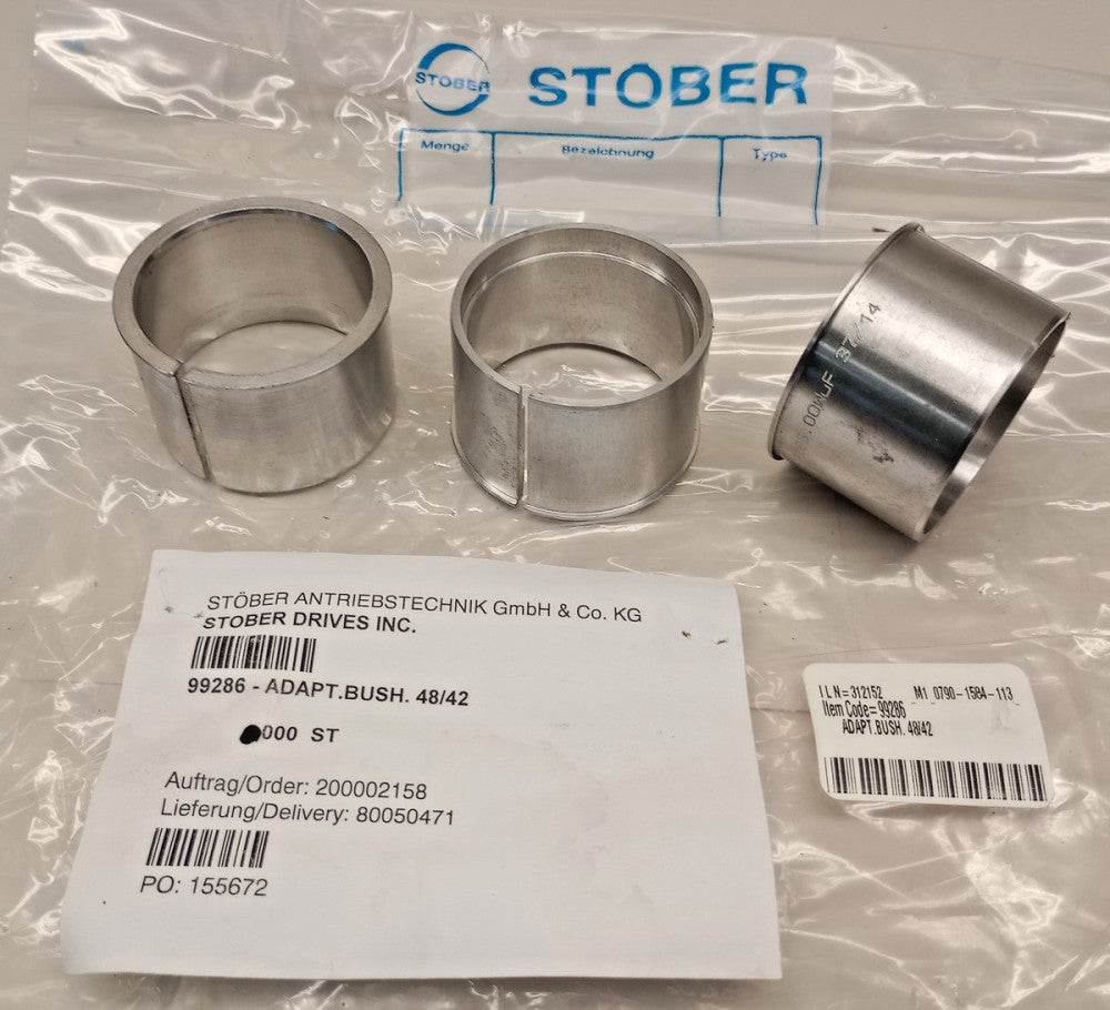 Stober 99286 Adapter Bushing (Pack of 3) 48mm OD x 42mm ID