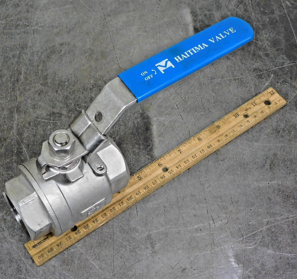 Haitima Stainless Steel Ball Valve CF8M 1000WOG 1-1/2" NPT