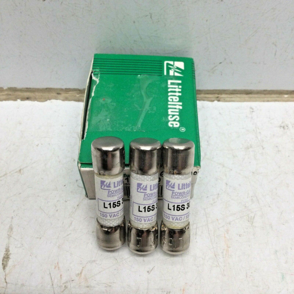 LITTELFUSE L15S 30 POWR-GARD SEMI-CONDUCTOR FUSE 30 AMP 150VAC/VDC (LOT of 3)